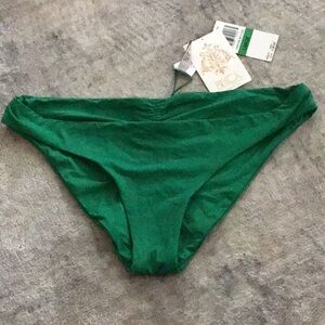 Becca Swim Green Bikinis Hipster Bottom NWT Size Large